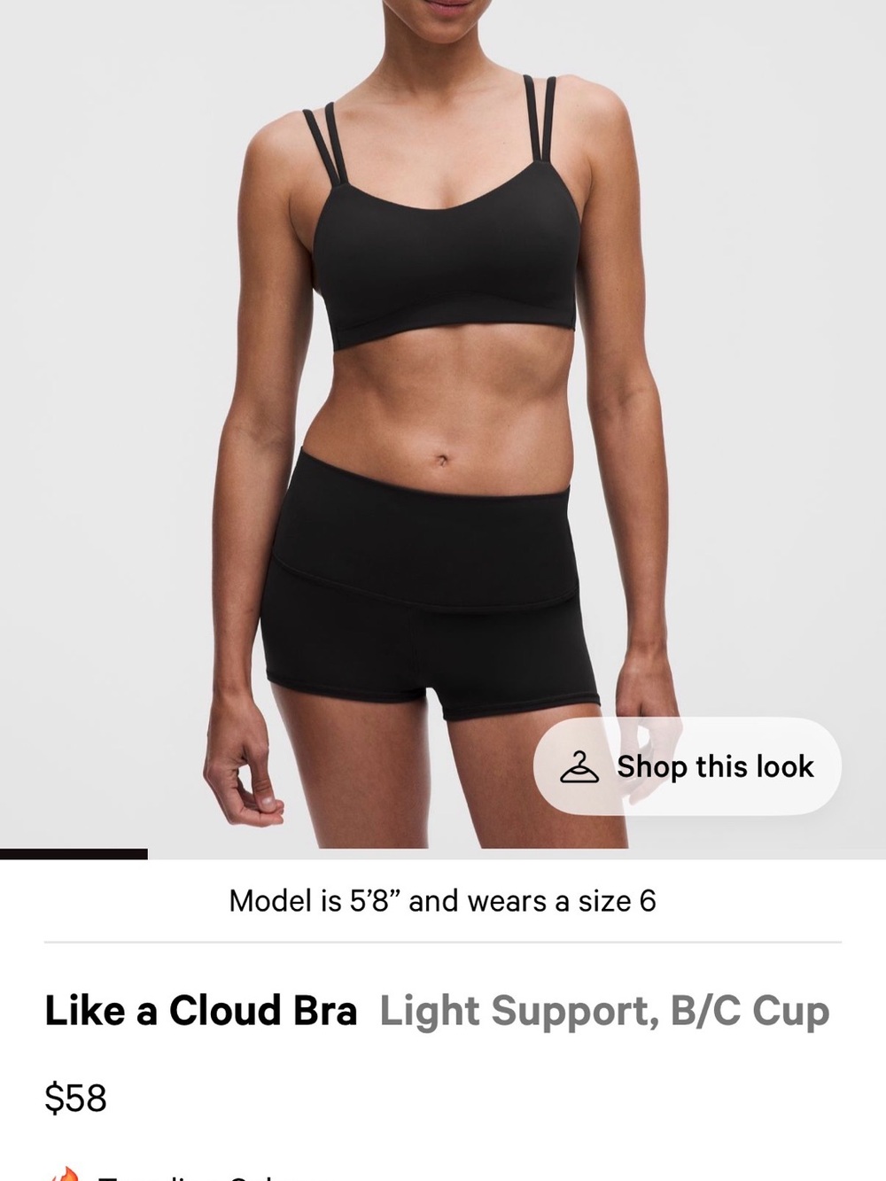 lululemon athletica Like a Cloud Sports Bra - Black
